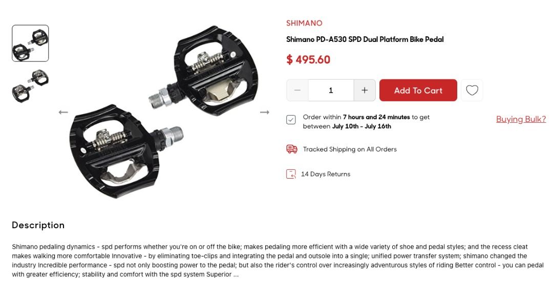 shimano pda530 pedals
