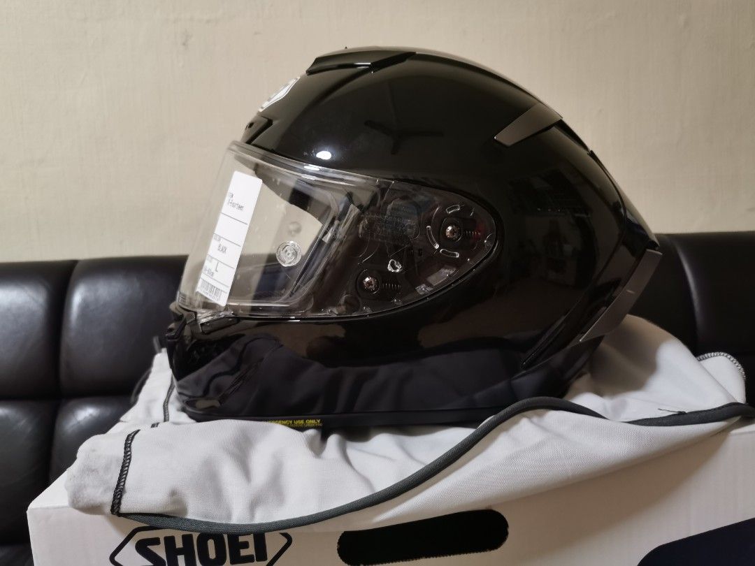 Shoei x14 hot sale black glossy