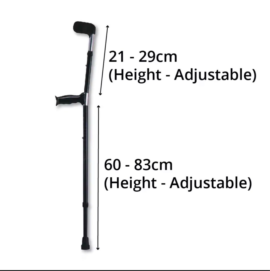 Single Elbow crutches, Health & Nutrition, Assistive & Rehabilatory Aids, Rehabilitative Devices