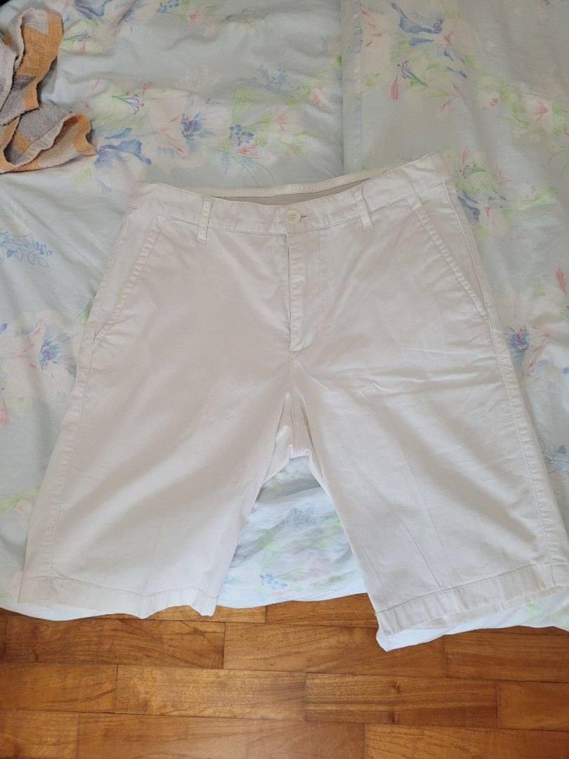 White slim on sale fit shorts