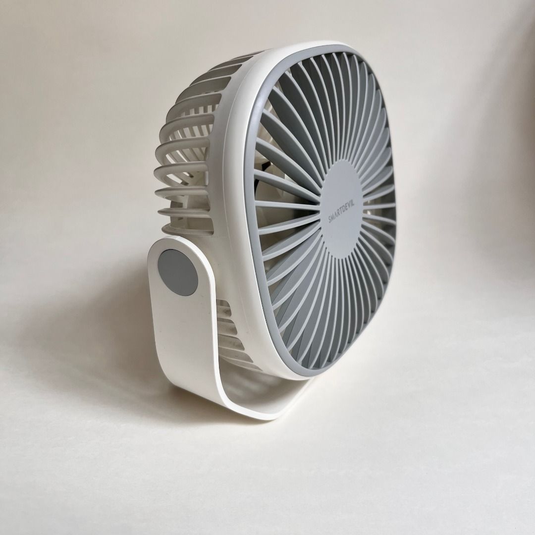 Cream White USB C Fan (Nonrechargeable), Furniture & Home Living