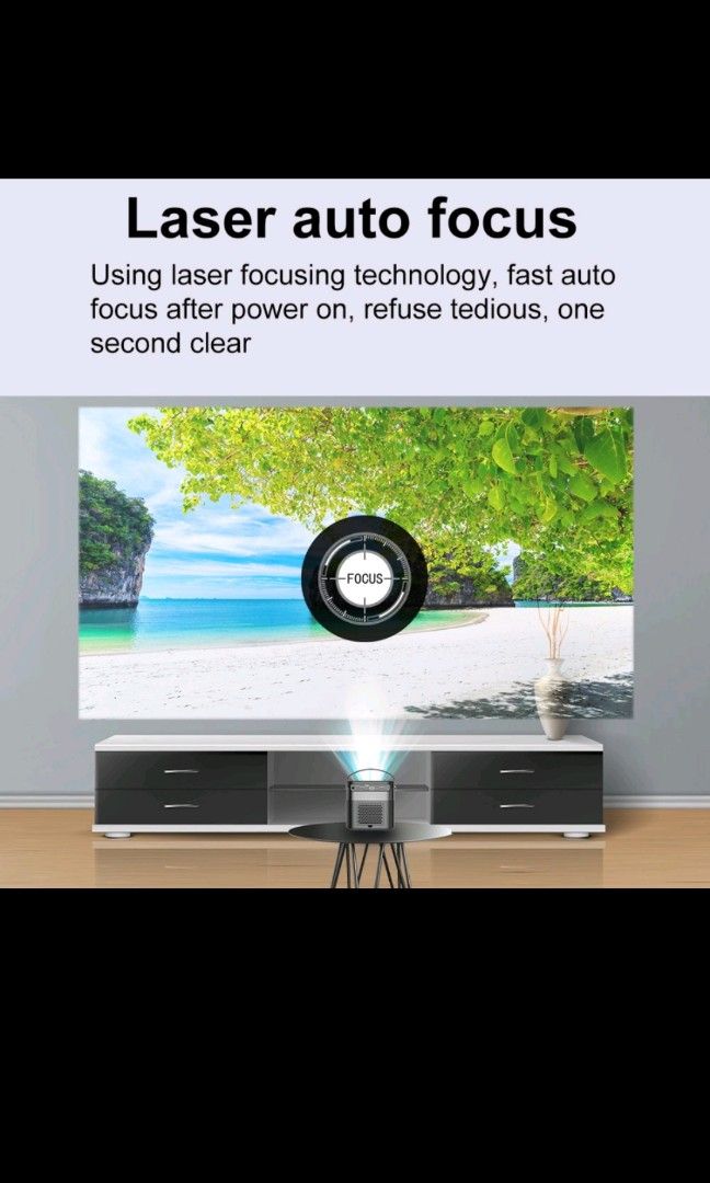 Smart projector (Category: Projectors) located in Singapore. Submitted by acemalice (Listing ID 1240102221, Image 3). Description: *Smart Mini 4K Projector *Portable DLP 3D *Android WiFi LED Full HD *Link to Smartphone, laptop, *Cinema Classroom *Home Theater Office *Business & Outdoor Wireless RFS : Lucky draw price.