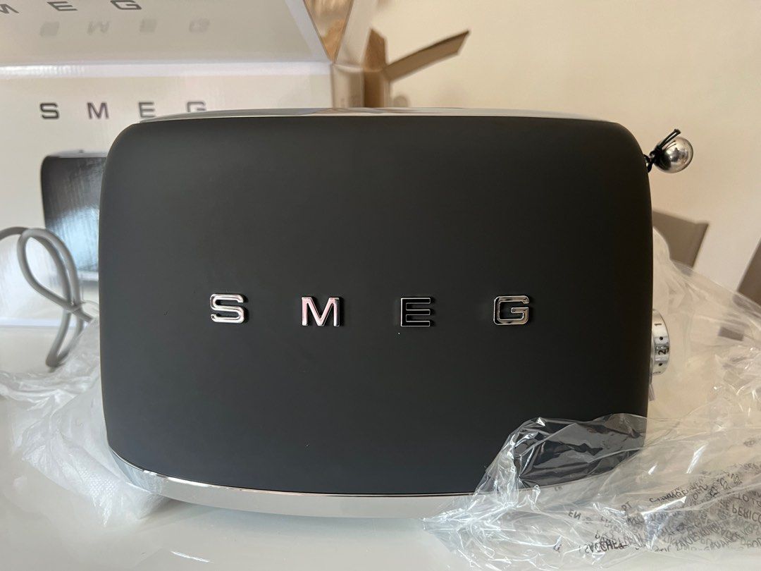 SMEG matte black toaster on Carousell