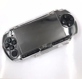 SONY PSP SLIM (3000 MODEL) WITH UMD GAMES-RATCHET CLANK,WITH CRYSTAL CASE