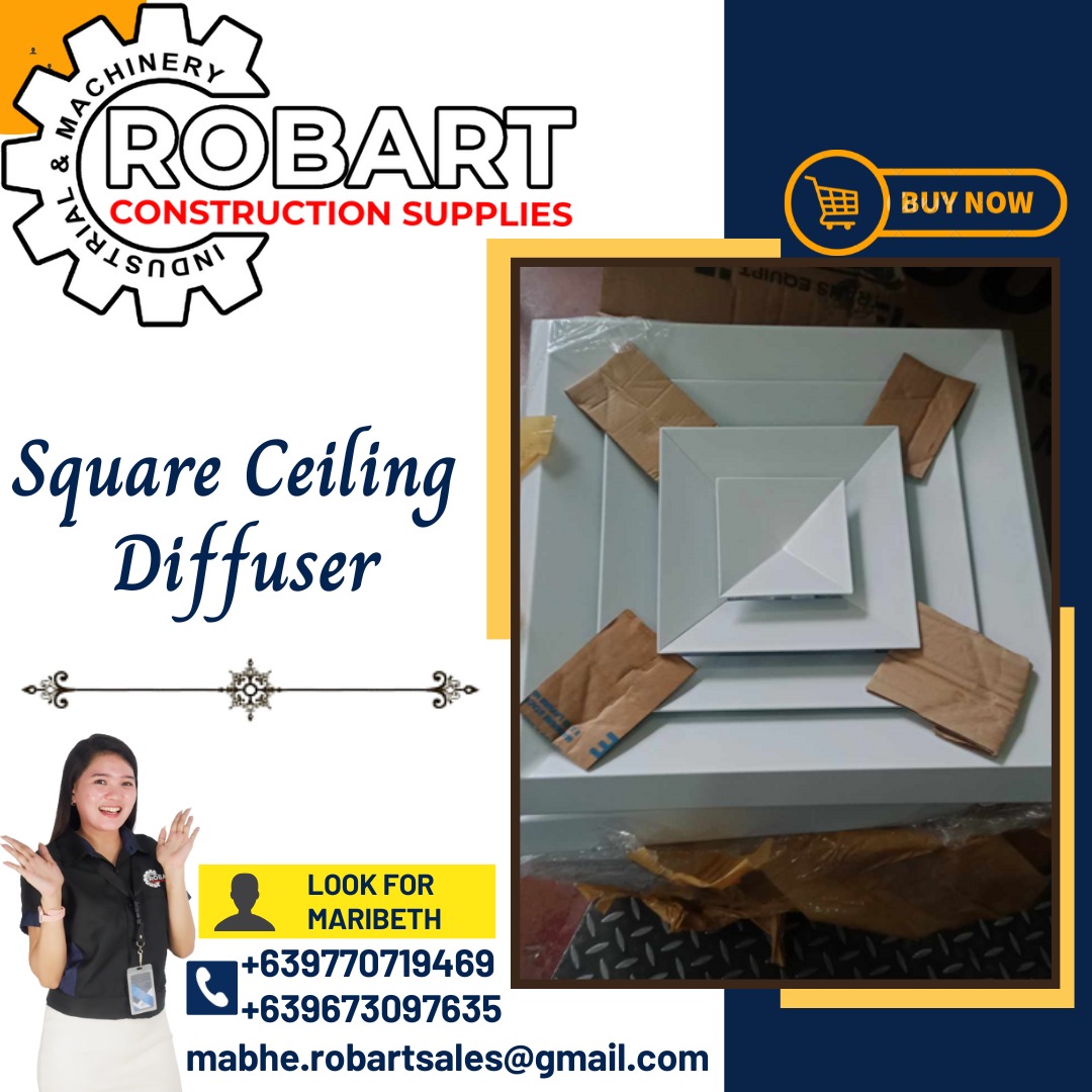Square Ceiling Diffuser, Commercial & Industrial, Construction Tools ...
