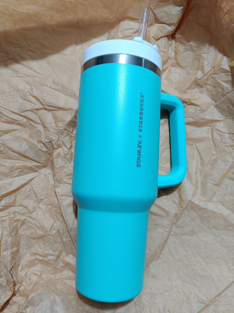 Philippines exclusive! Tiffany blue Starbucks Stanley and studded tumbler!
