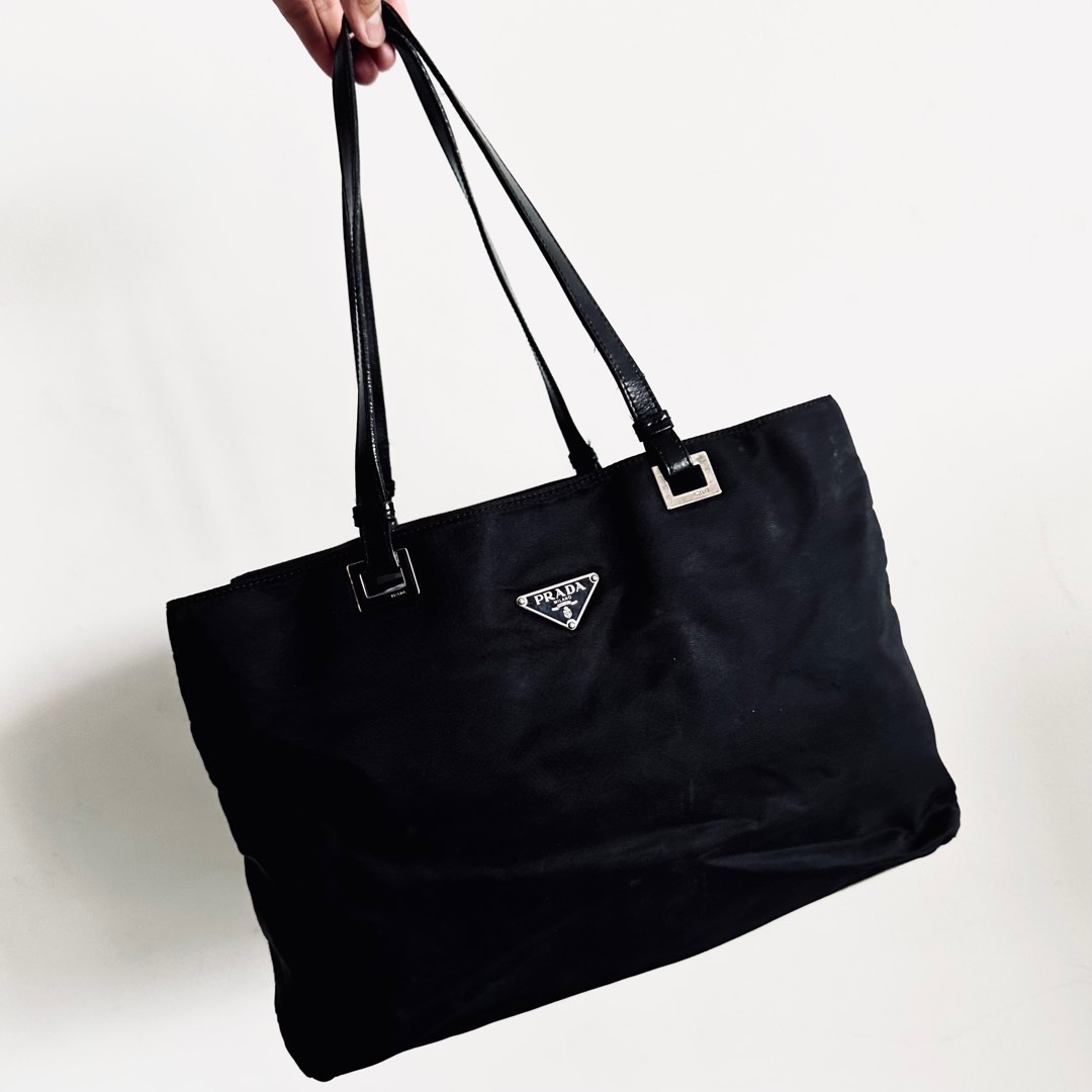 White and black prada outlet bag