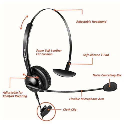 Beebang 2.5mm Panasonic iPhone Headset with Microphone Noise