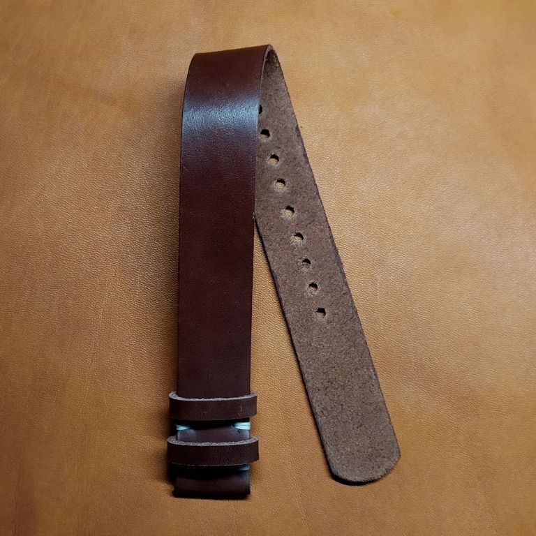 strap jam kulit nato coklat 20mm Fesyen Pria Jam Tangan di Carousell
