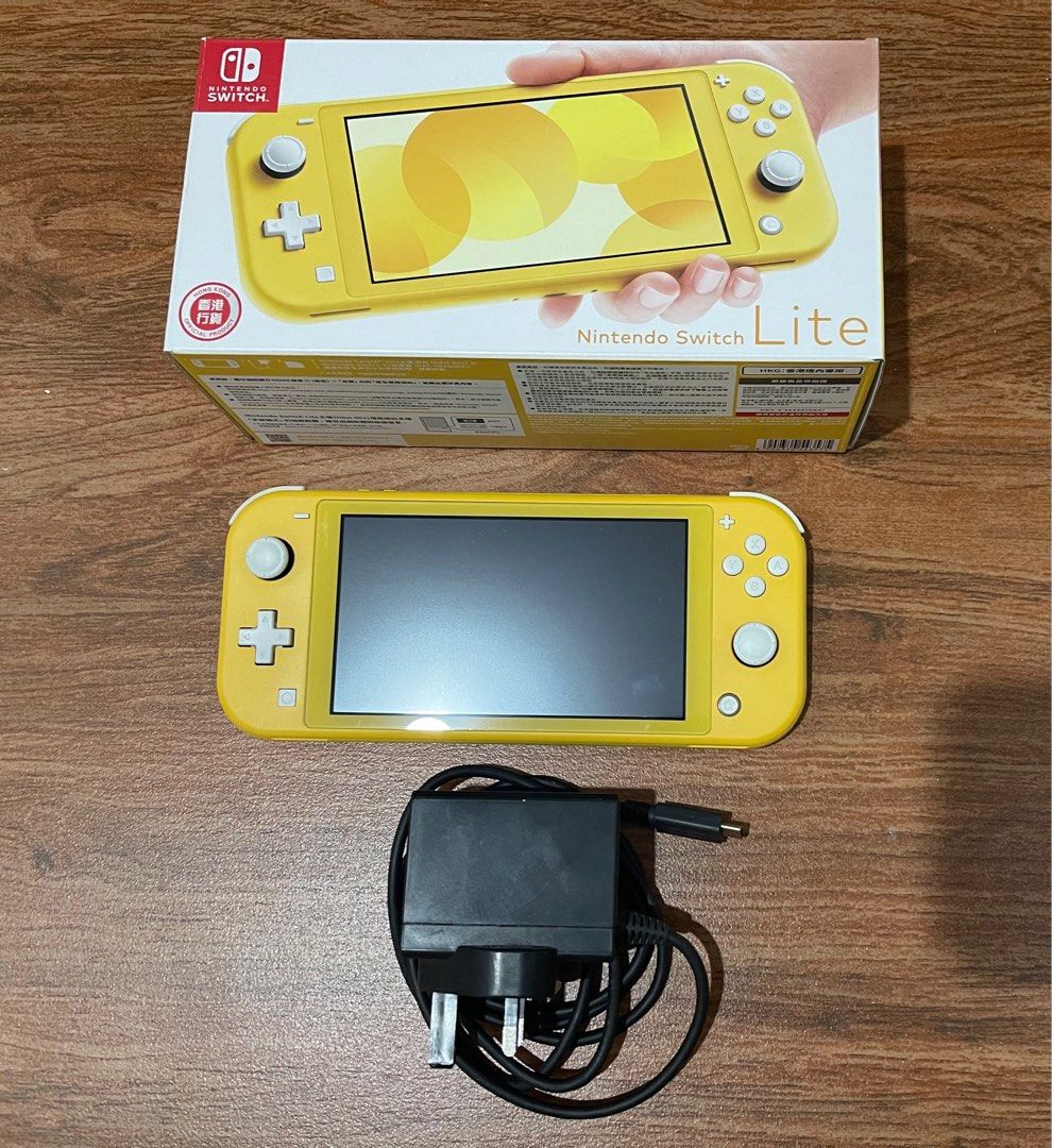 Nintendo Switch Lite~Yellow~Pokemon Pikachu Game~Orzly  Lot~Controller~Tested ✅