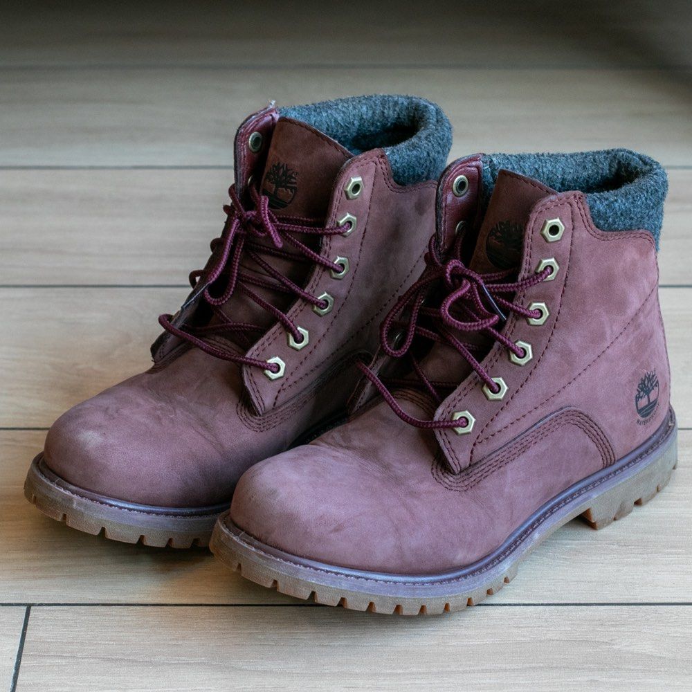 Womens purple hotsell timberland boots