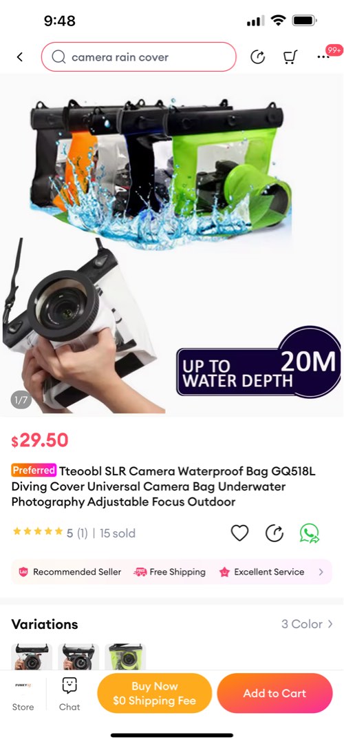 Tteoobl waterproof camera case clearance