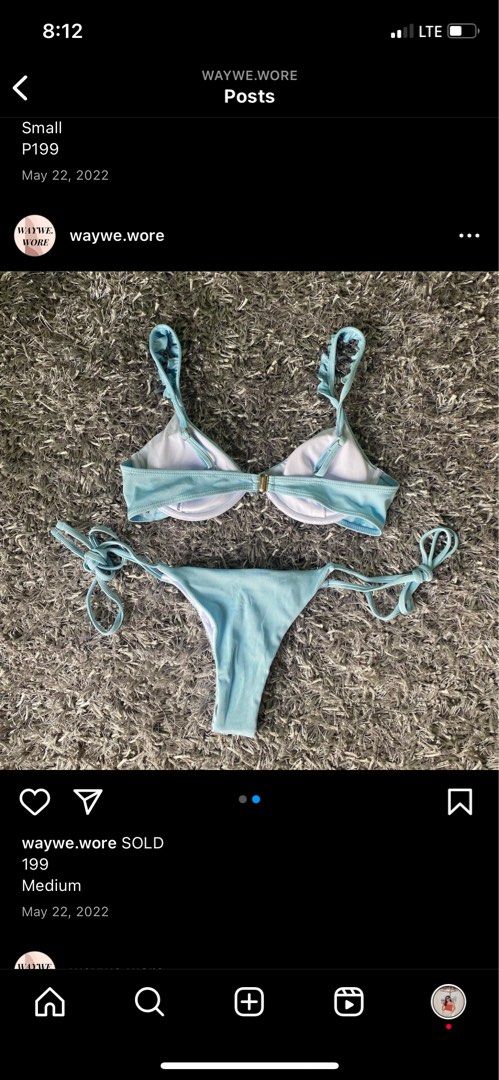 Two piece swimsuit (Category: Bikinis & Swimsuits) located in Mandaluyong City. Submitted by mpa03 (Listing ID 1240180321, Image 2). Description: Used once Shein Size medium.