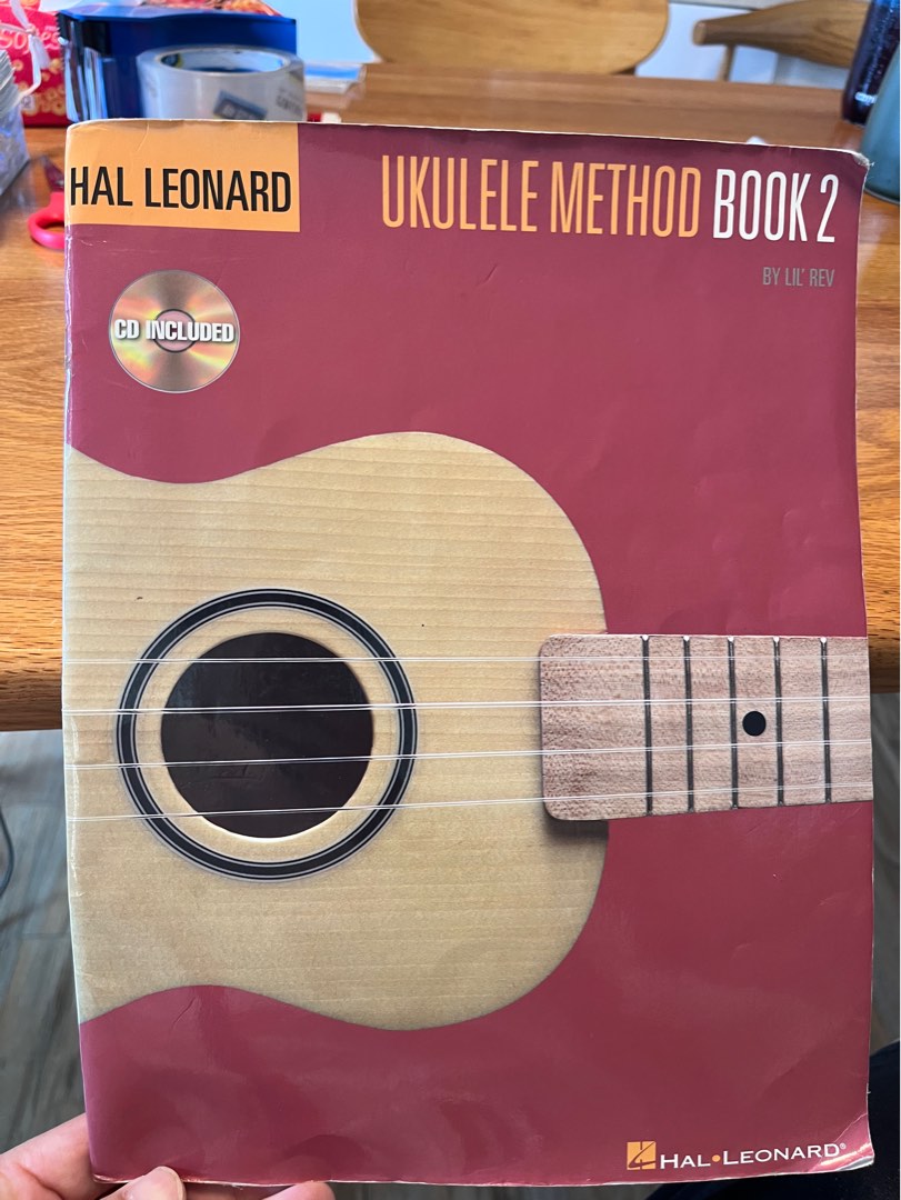 Ukulele method book 1&2 with 2 CDs, Hobbies & Toys, Music & Media, Music Scores on