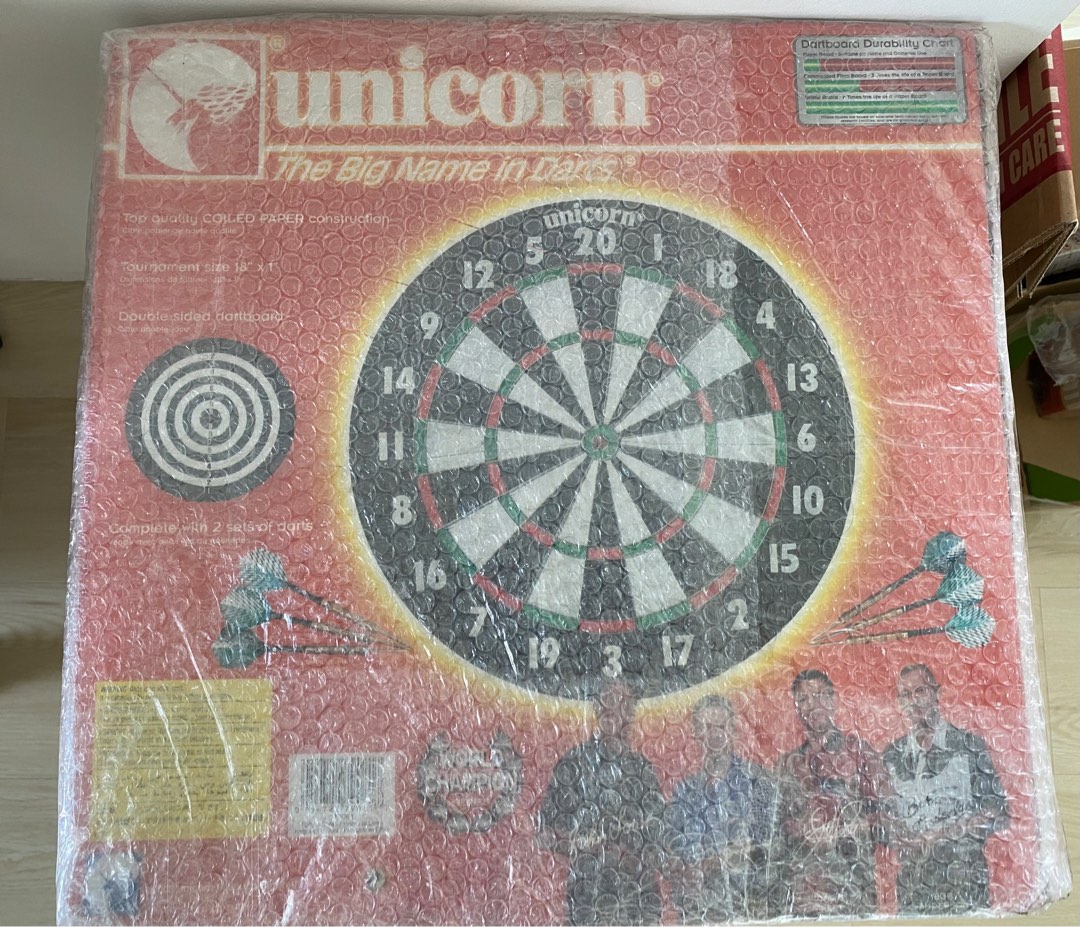 Unicorn Dartboard XL Set, Hobbies & Toys, Toys & Games on Carousell
