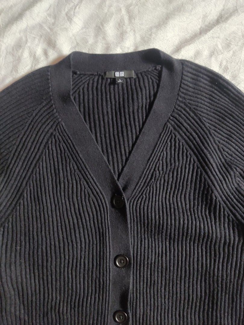 Uniqlo cotton cashmere cardigan deals
