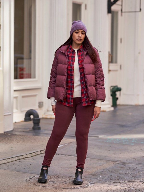 Maroon 2025 jeggings outfit
