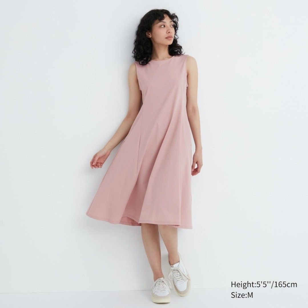 Uniqlo pink dress new arrivals