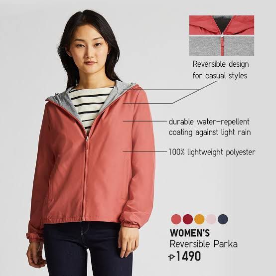 Uniqlo women reversible parka cheap