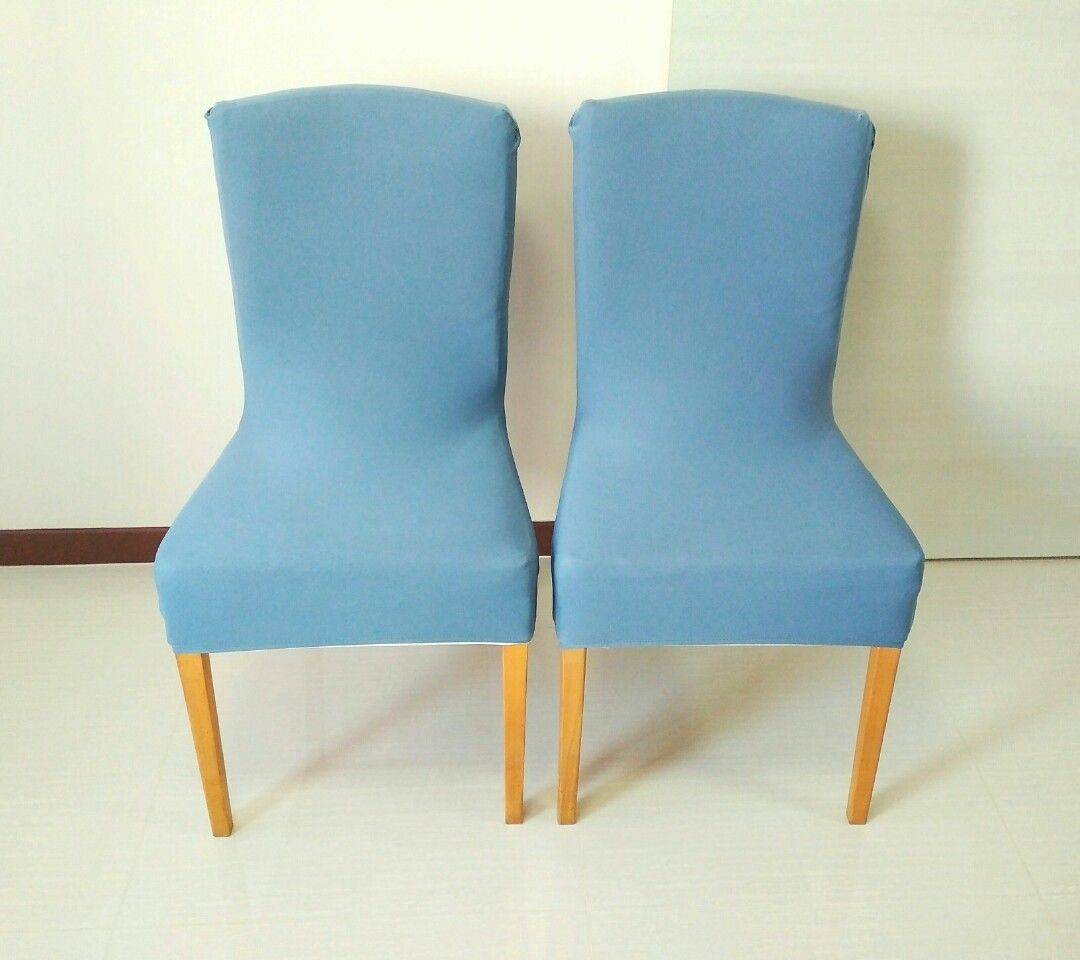 Duck egg blue dining chair sales covers