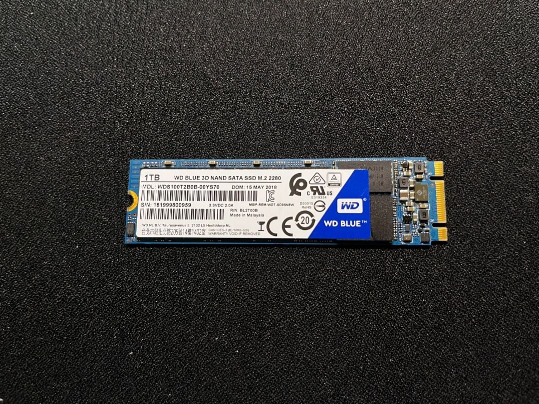 USED ITEM WD BLUE SSD 1TB Computers Tech Parts Accessories