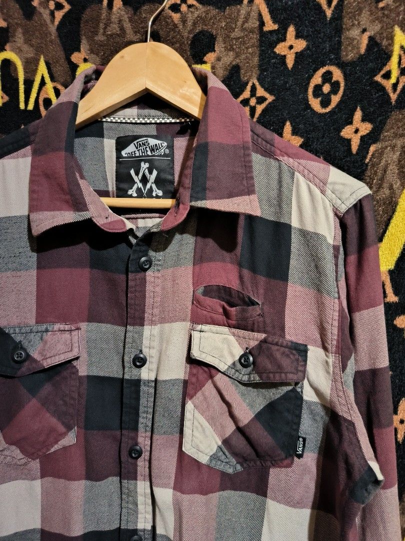 Pink flannel vans new arrivals
