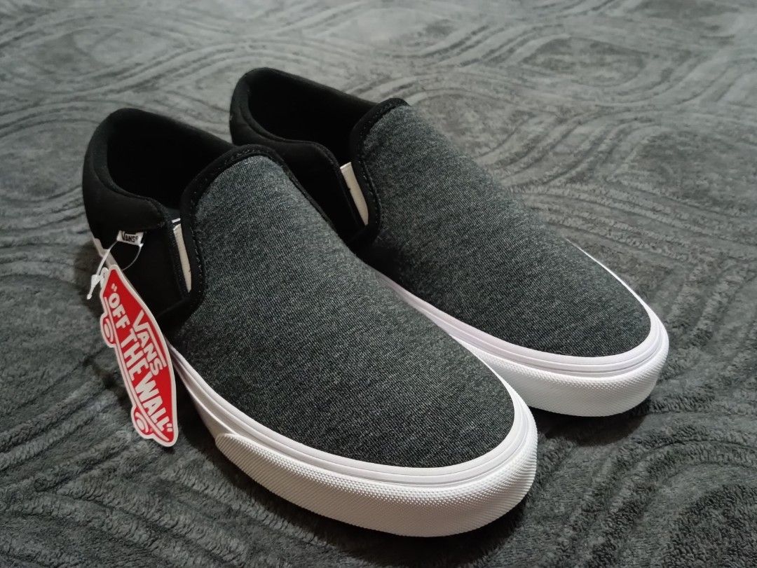 Vans Classic Slip On Black & White Shoes