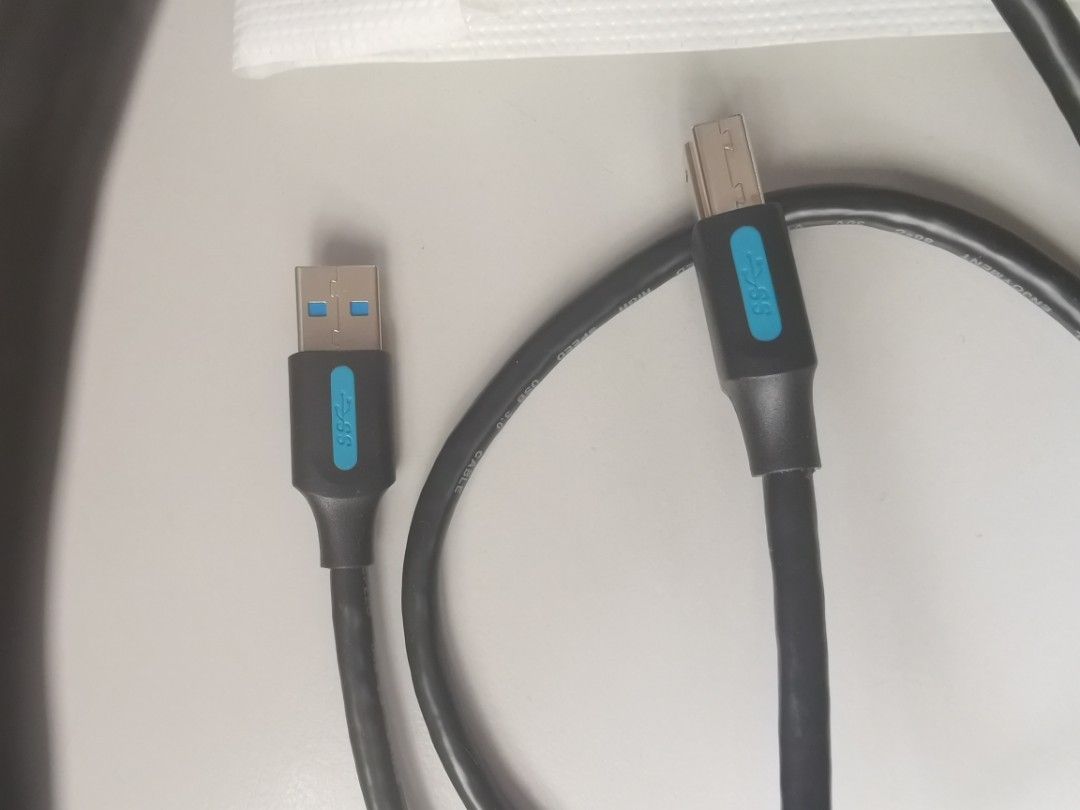 Vention USB 3.0 Cable Square Connector USB A to USB B Male to Male 2A ...