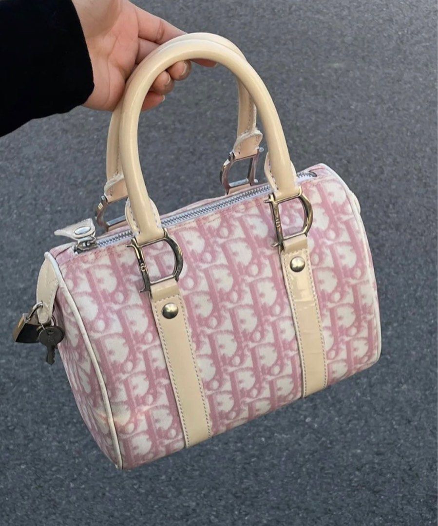 Vintage Dior Boston Bag Pink