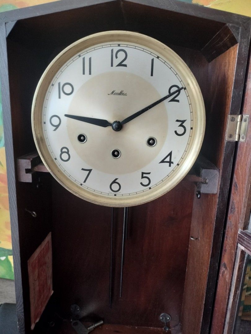 Vintage Mauth Clock made in Germany, Hobbies & Toys, Memorabilia