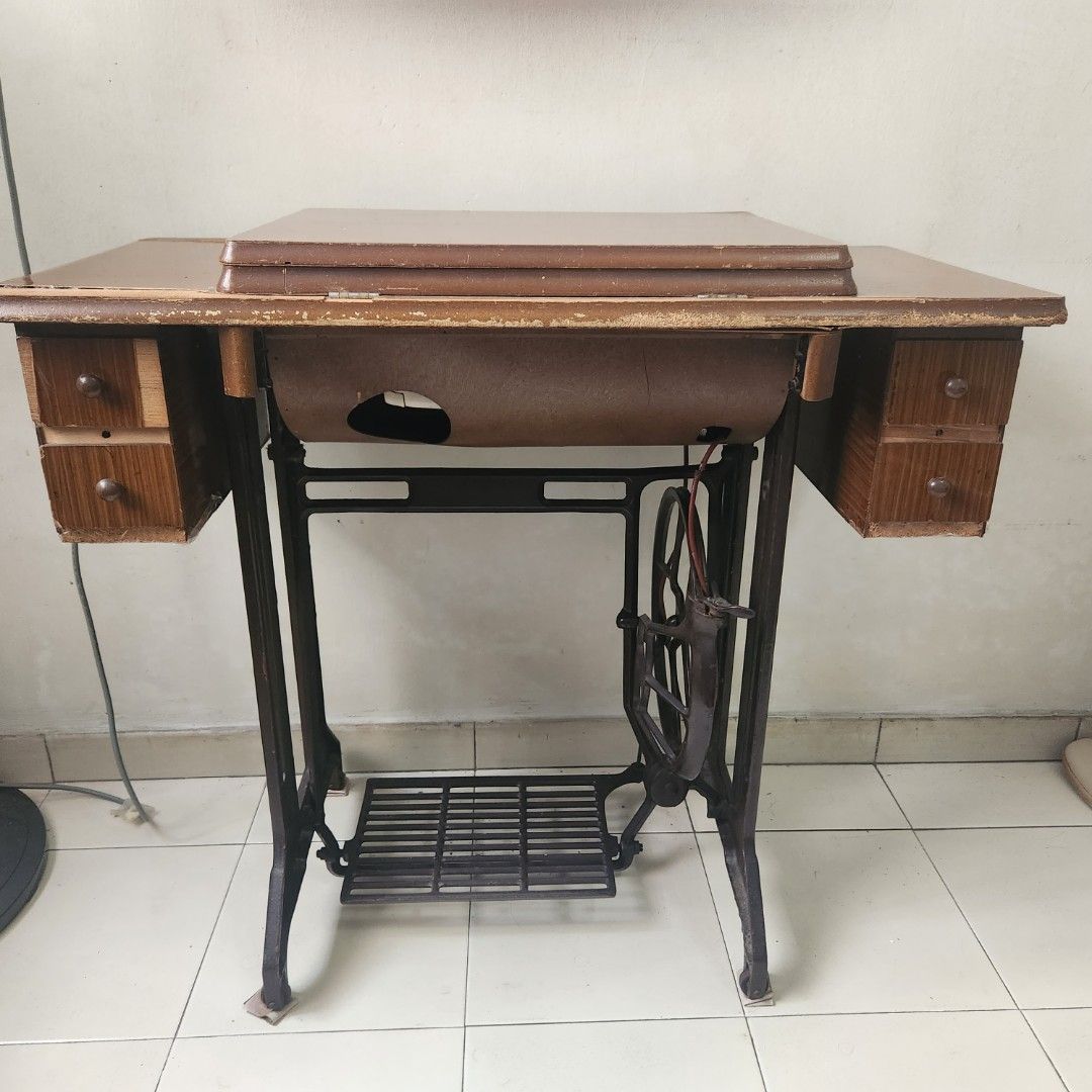 Vintage Sewing Machine For Sale, Furniture & Home Living, Furniture