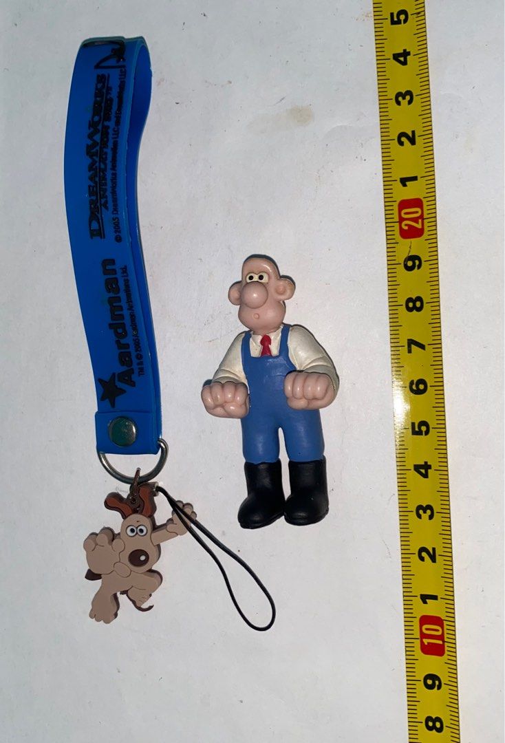 Wallace and Gromit Motorcycle Motorbike and Sidecar Figurine Vintage 1989. Gromit strap and