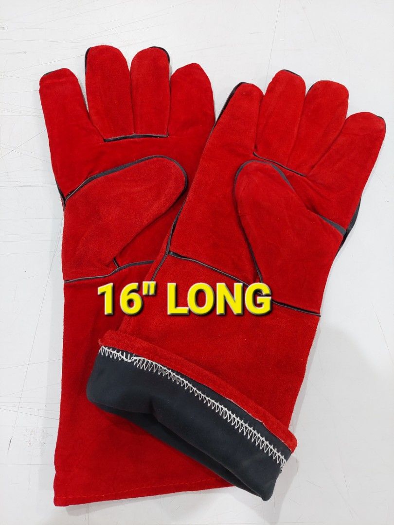 WELDING GLOVES 16" LEATHER, Commercial & Industrial, Construction Tools