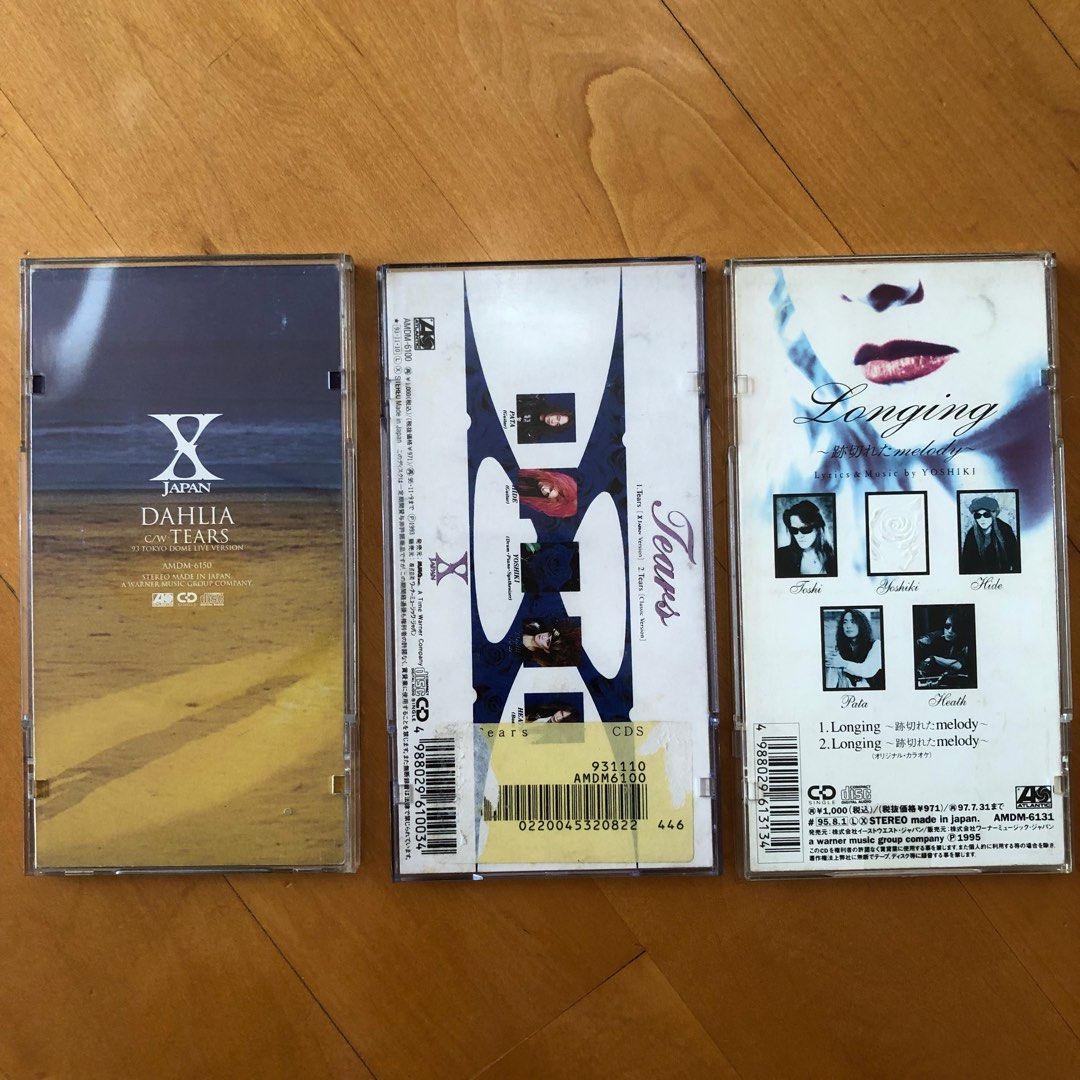 X Japan - 日版8cm single 三張（Dahlia 專輯主打歌）, 興趣及遊戲 