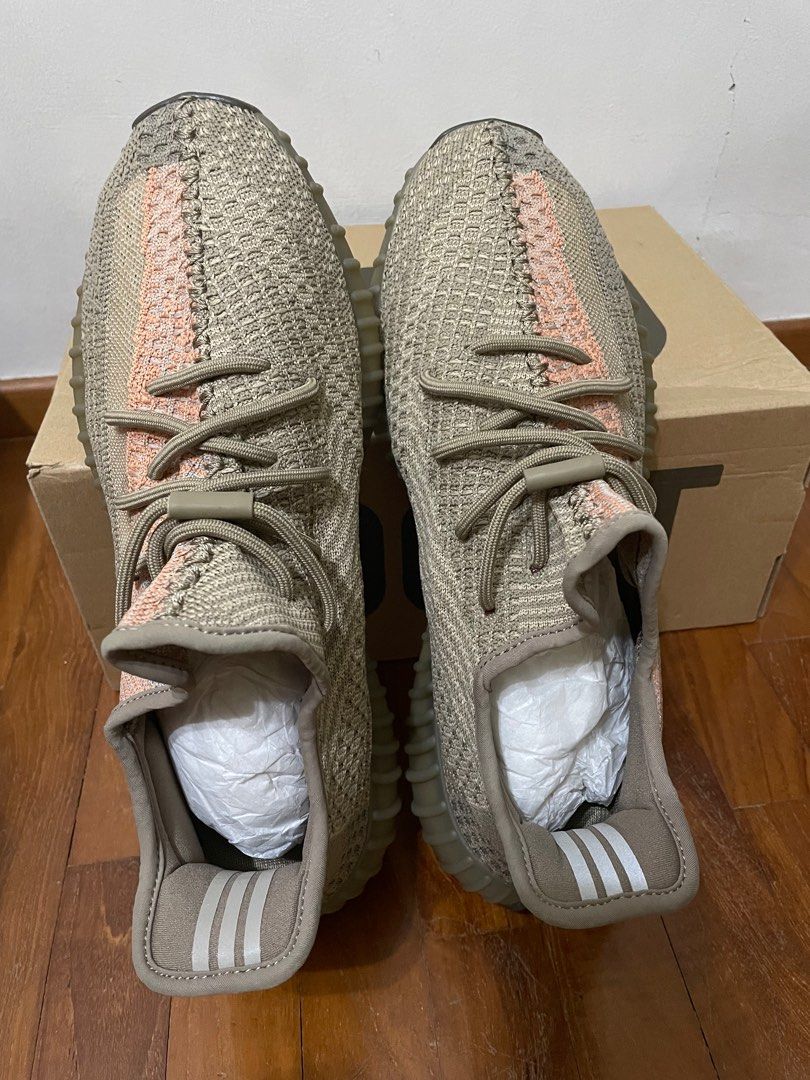 Vs Fake Yeezy Sand Taupe On Feet New Authentic Yeezy Boost 350 V2