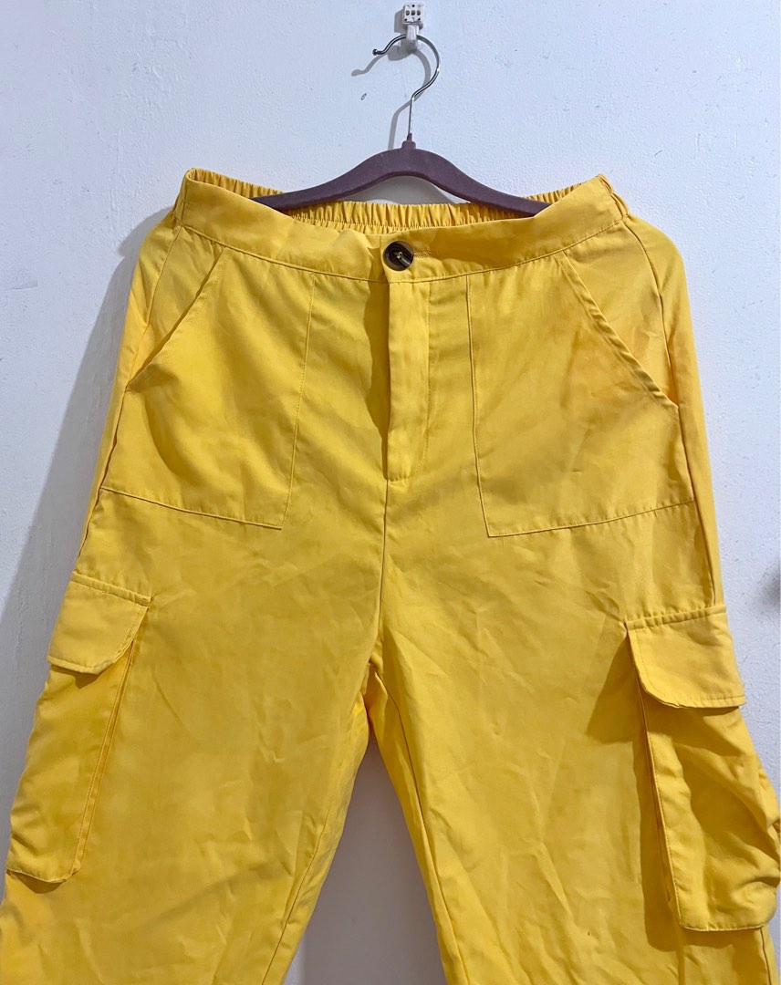 Yellow Cargo Pants on Carousell