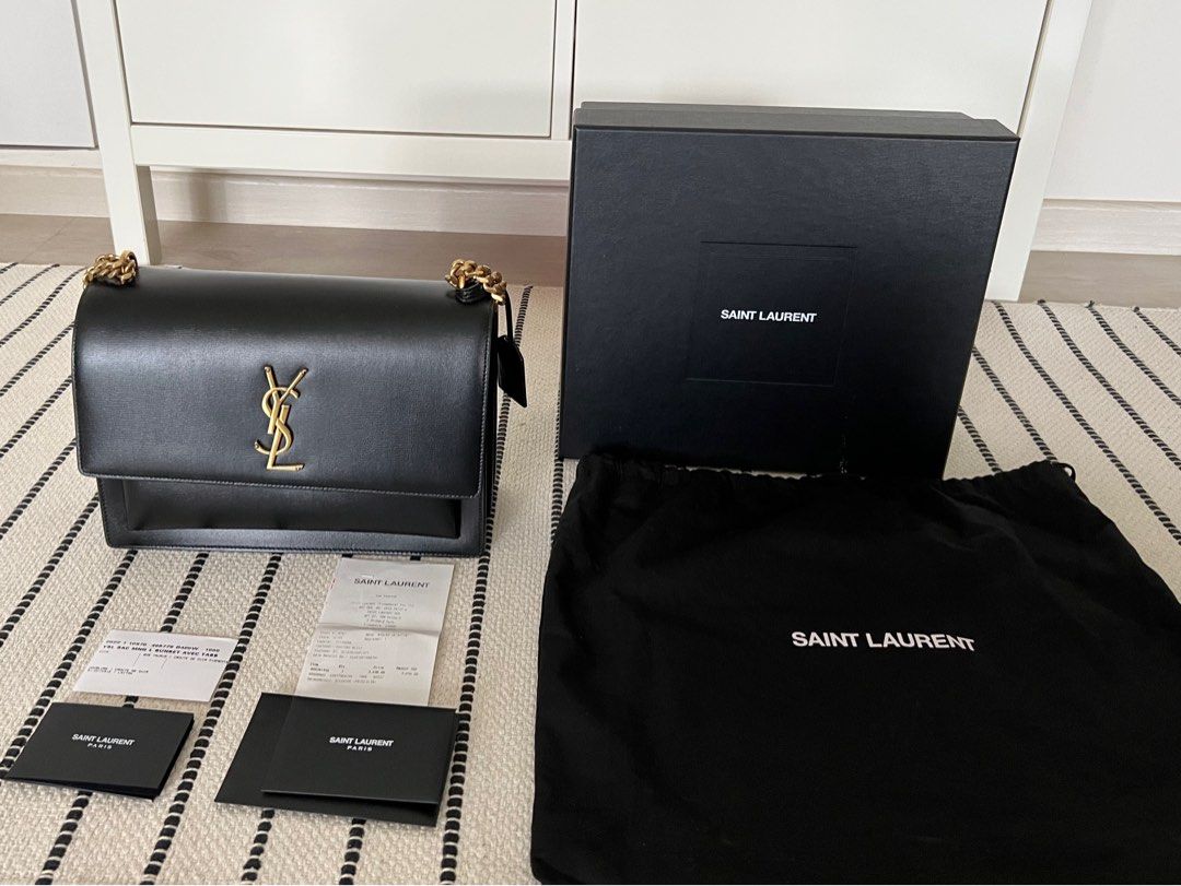 Ysl Large Sunset Bag, Luxury, Bags & Wallets On Carousell