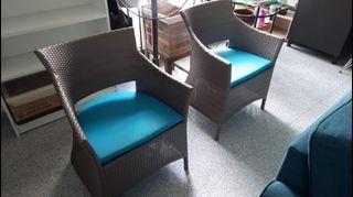 2010 Lifestyle Popular Patio Chairs with waterproof cushions, 2 available