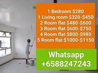 20% Discount price on going/ Painting service/ HDB/ Condo/ Landed house/ Office area/ Epoxy/ Plastering/ Grouting/ Only man power also provide.