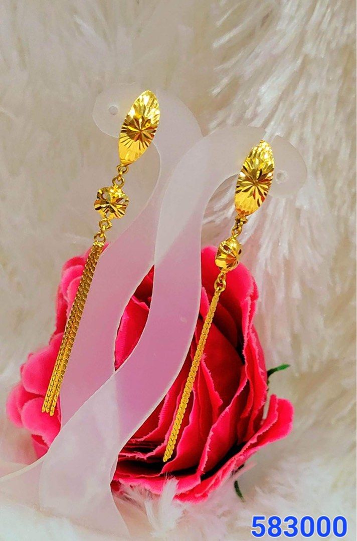 23 carat store gold earrings