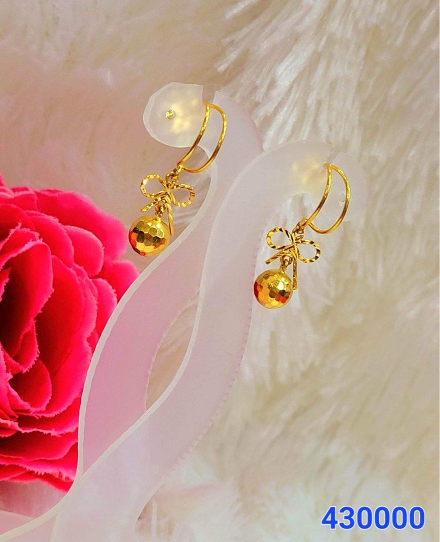 23 carat store gold earrings