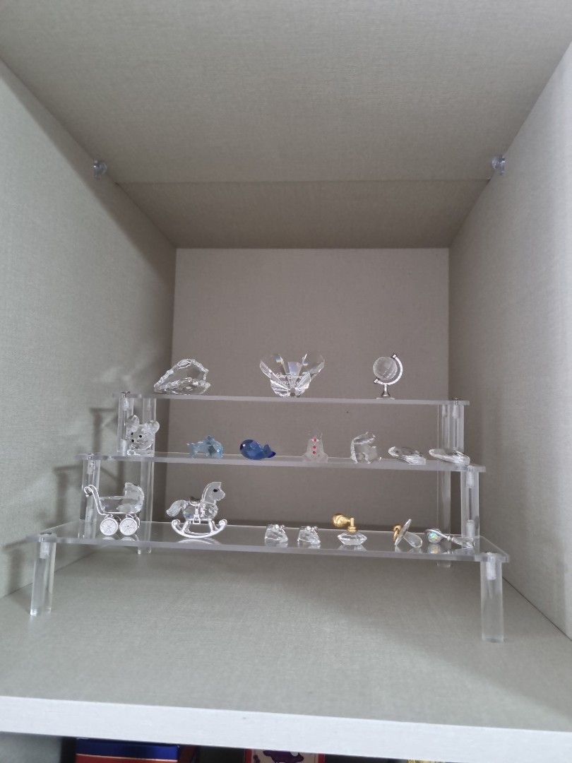 3 tier 40 cm display stand acrylic animation figure storage rack ...