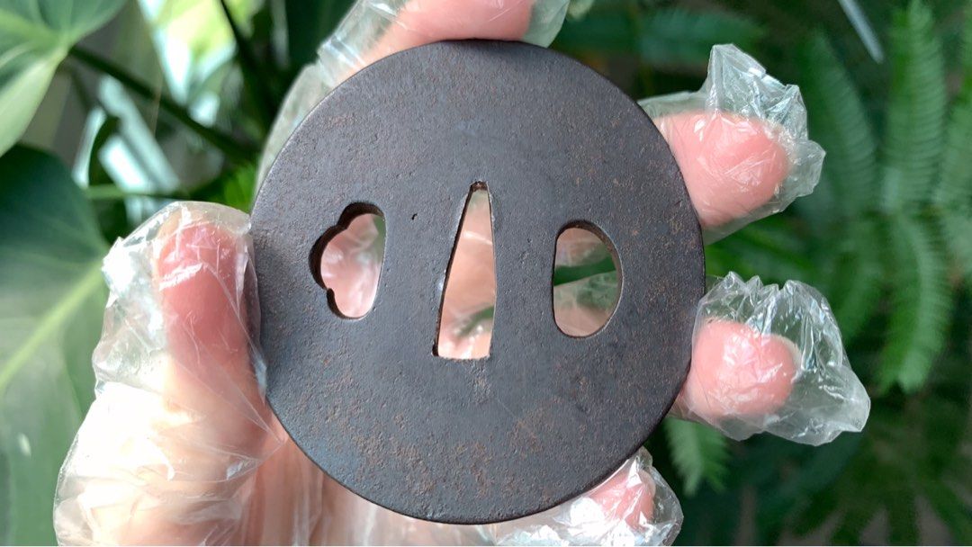 Small Snake Design Tsuba Hand Guard - Zinc Alloy For Japanese Katana DIY & Maintenance