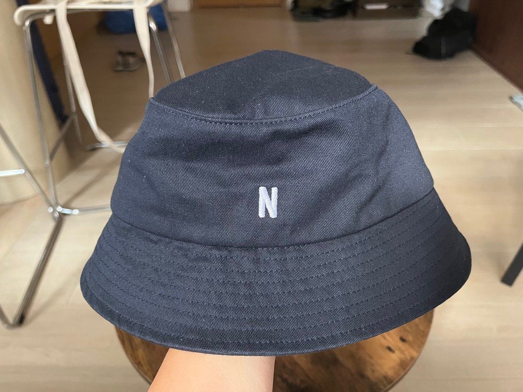 98 New Norse Projects Navy Twill Bucket Hat