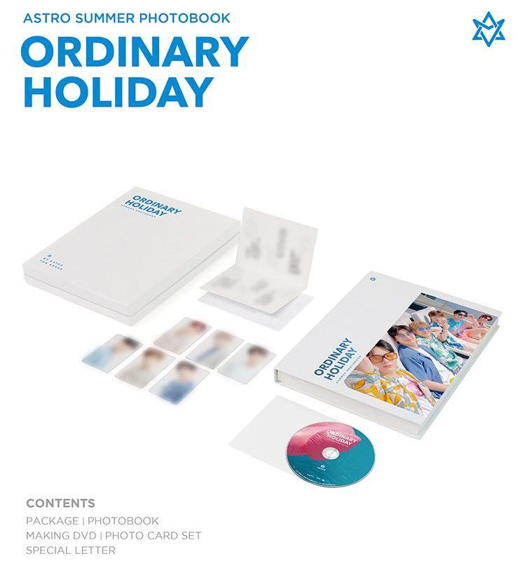 全新絕版) ASTRO Ordinary Holiday Photo album & DVD 專輯透卡寫真集