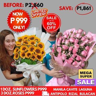 ❣️ MEGA SUPER SALE on sunflowers and roses bouquet ❣️