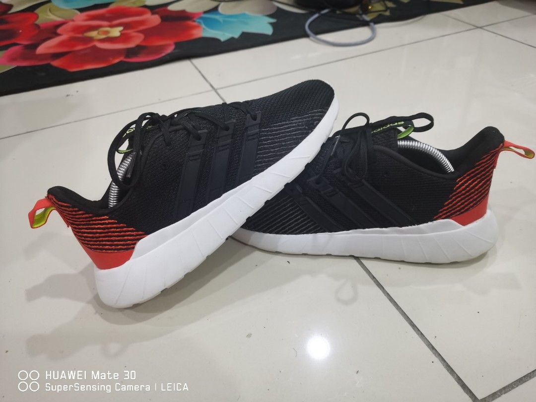 Adidas cloudfoam clearance black orange
