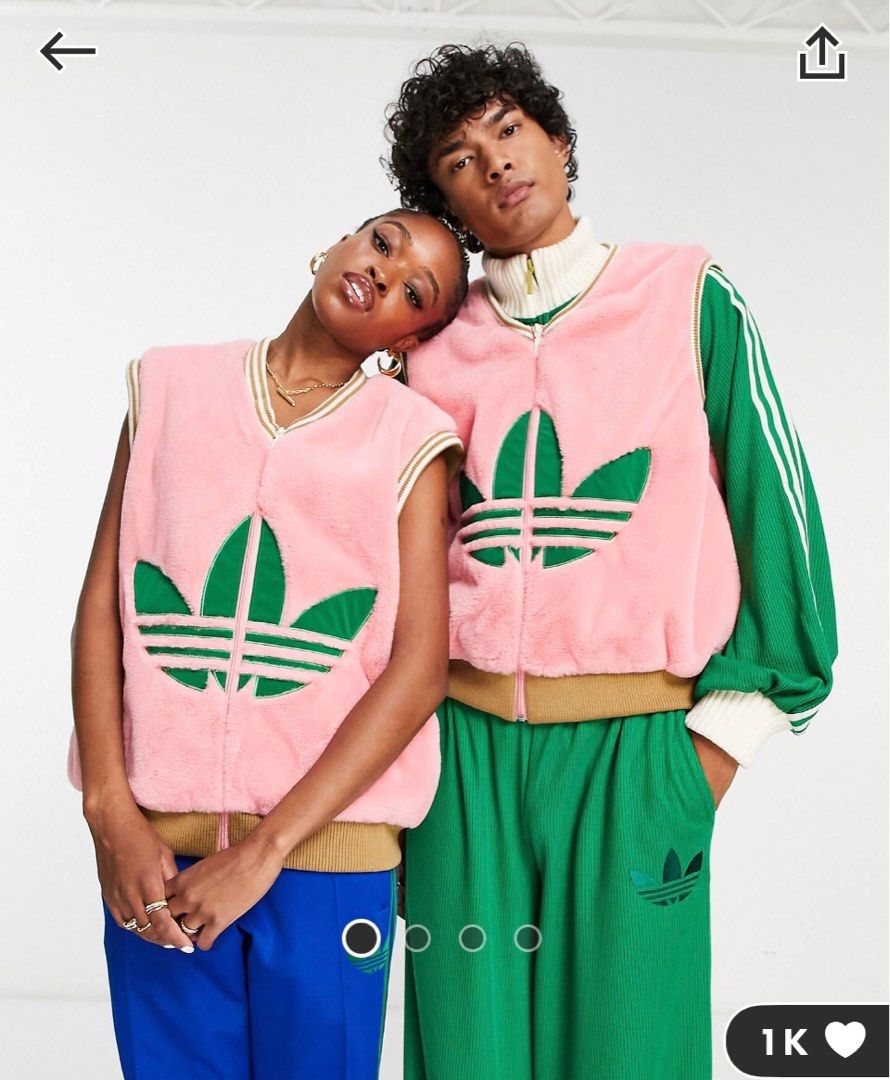 Pink and hot sale green adidas outfit