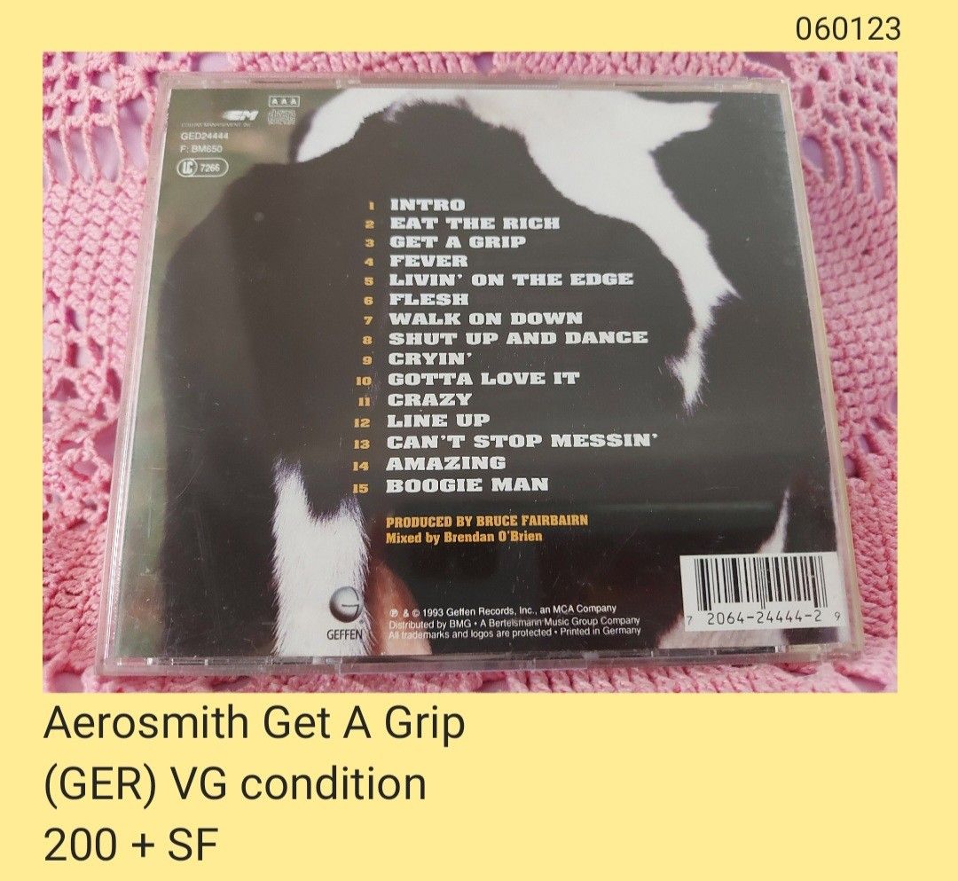Aerosmith Get A Grip CD (unsealed), Hobbies & Toys, Music & Media, CDs & DVDs on Carousell