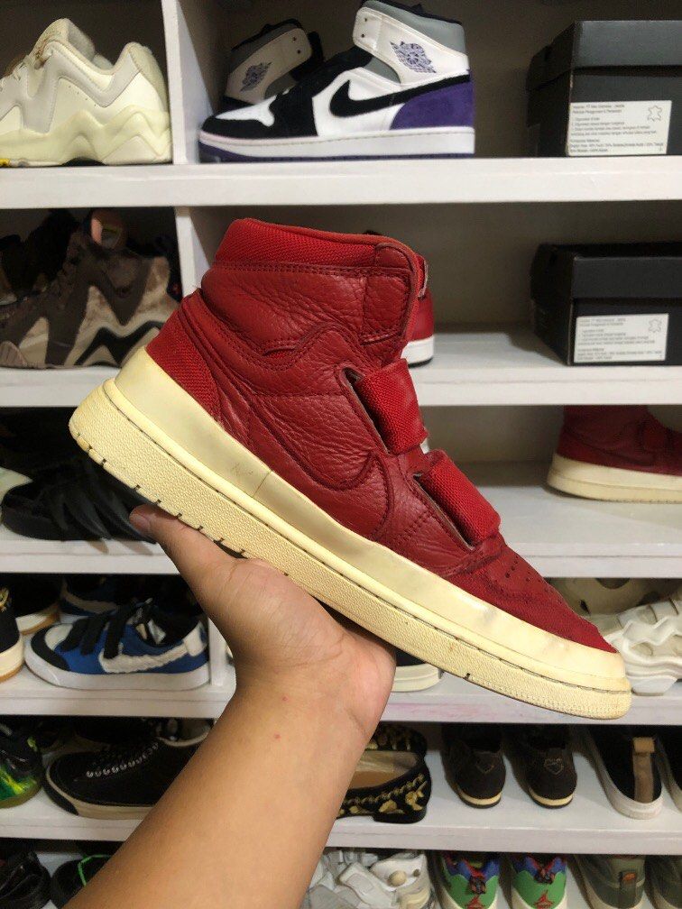 Jordan 1 double outlet strap red
